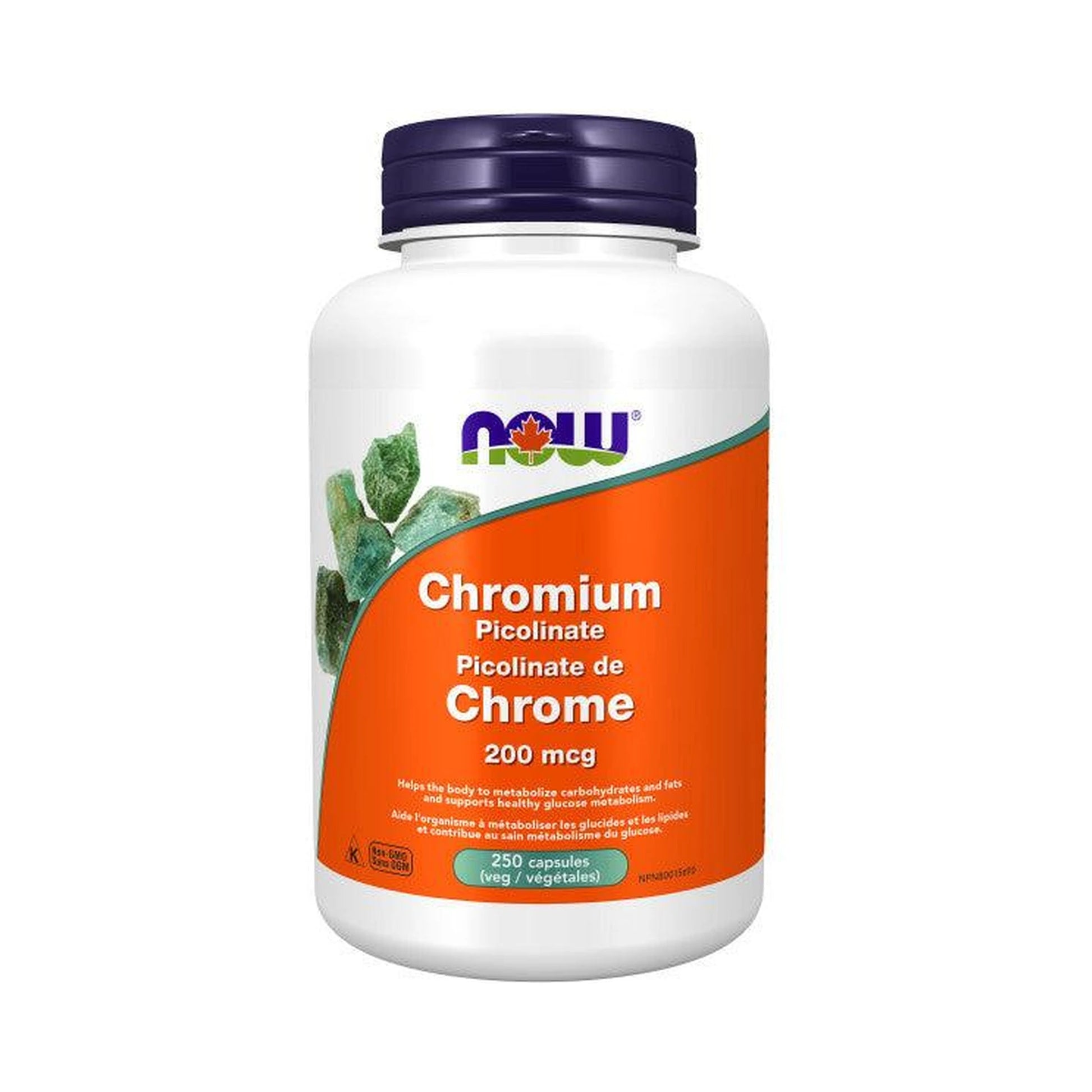 NOW Chromium Picolinate 200mcg 250 Veg Capsules