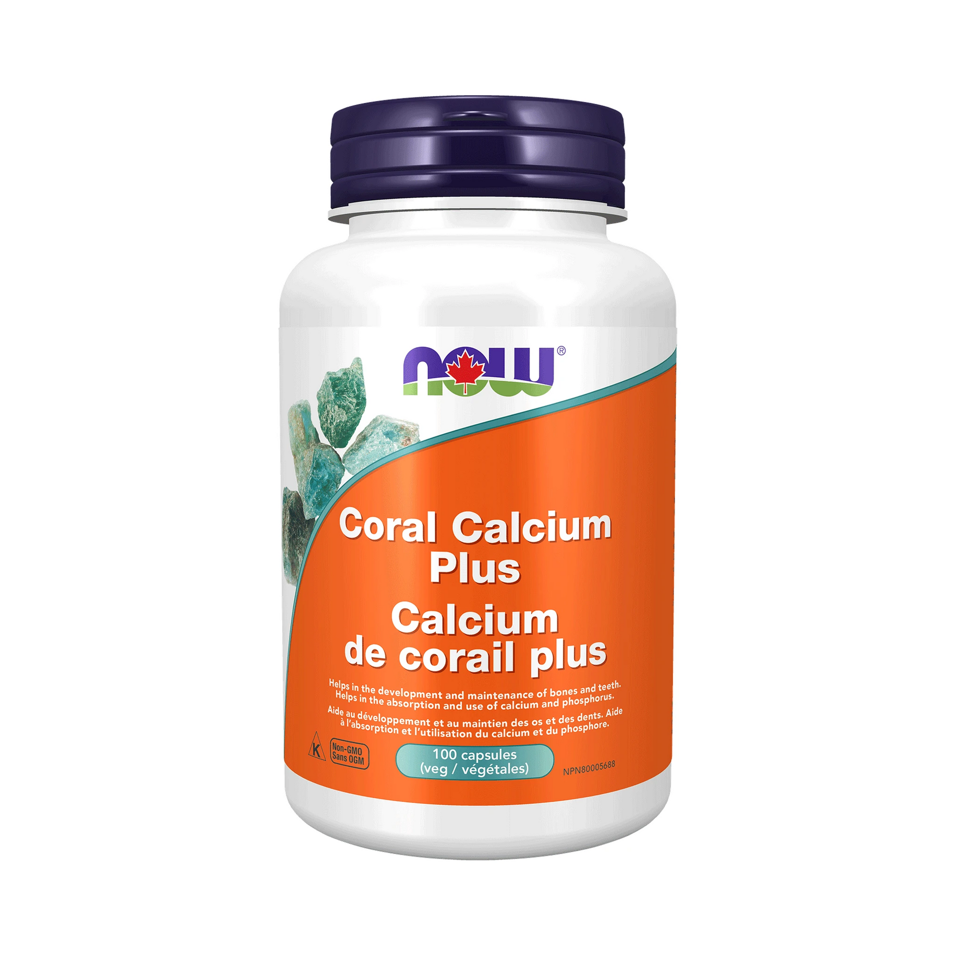 NOW Coral Calcium Plus 100 Veg Capsules