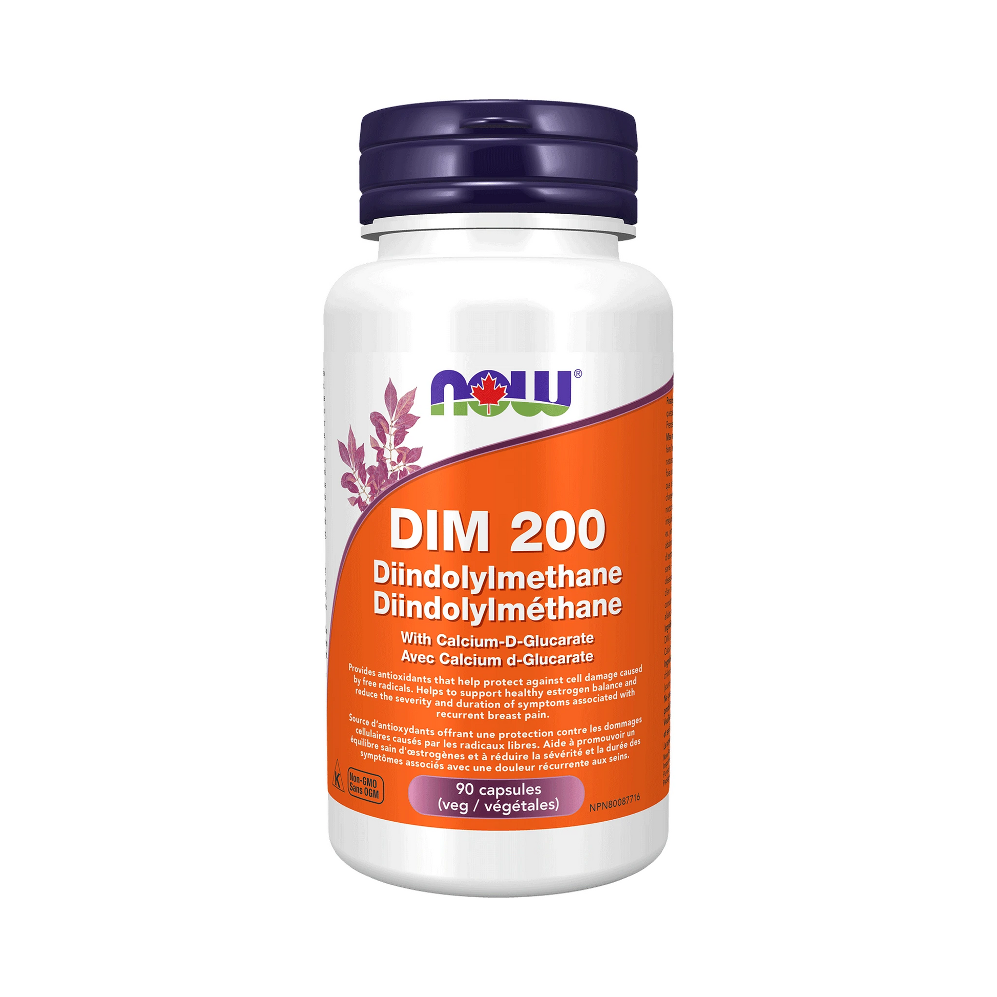 NOW DIM 200mg with Calcium D-Glucarate 90 Veg Capsules