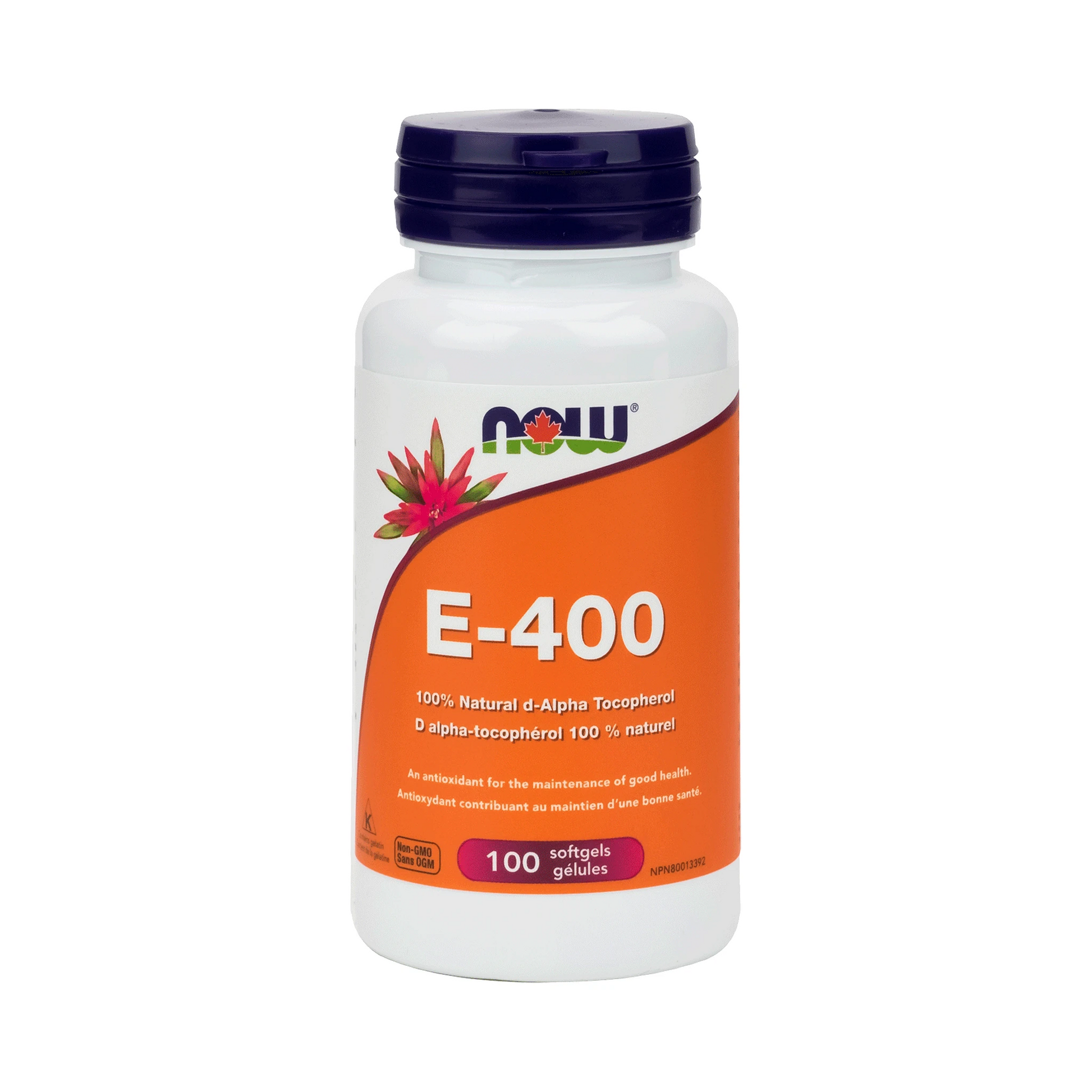 NOW E-400IU d-Alpha Tocopheryl 100 Softgels