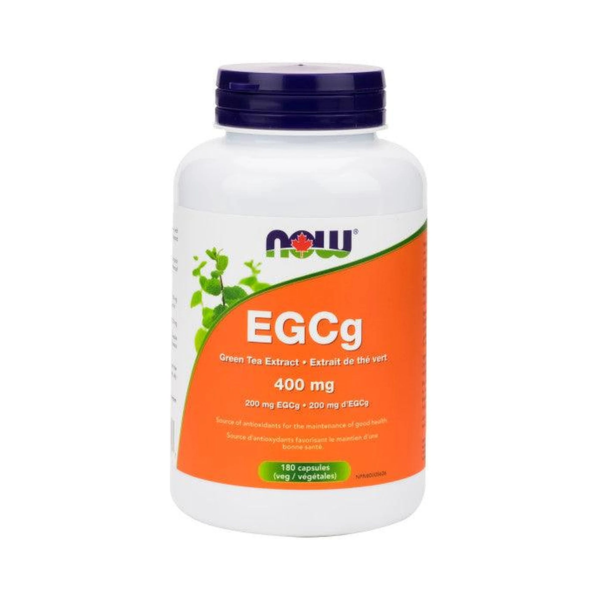 NOW EGCg GreenTea Extract 400mg (EGCg 200mg) 180 Veg Capsules