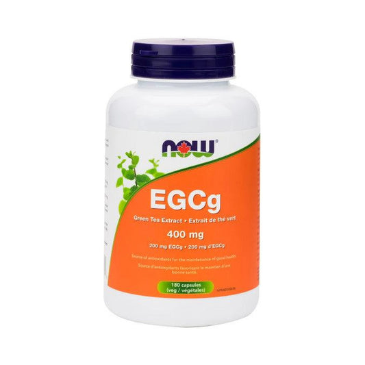 NOW EGCg GreenTea Extract 400mg (EGCg 200mg) 180 Veg Capsules