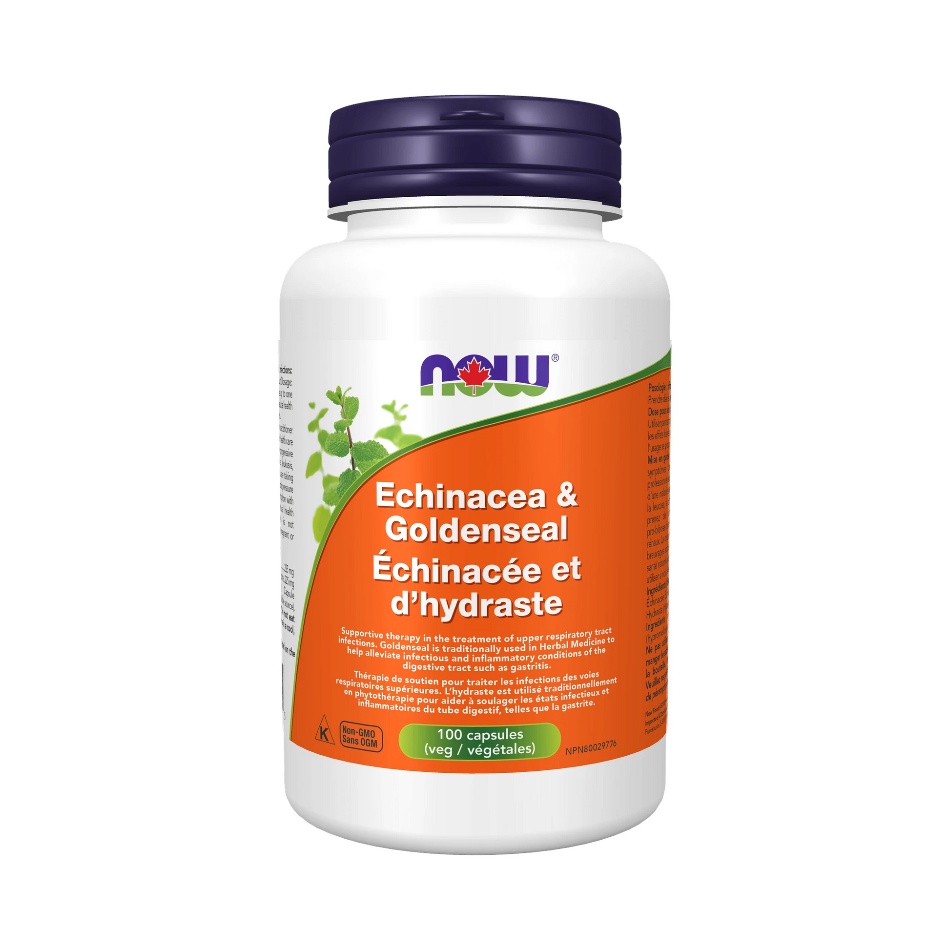 NOW Echinacea & Goldenseal 225mg 100 Capsules
