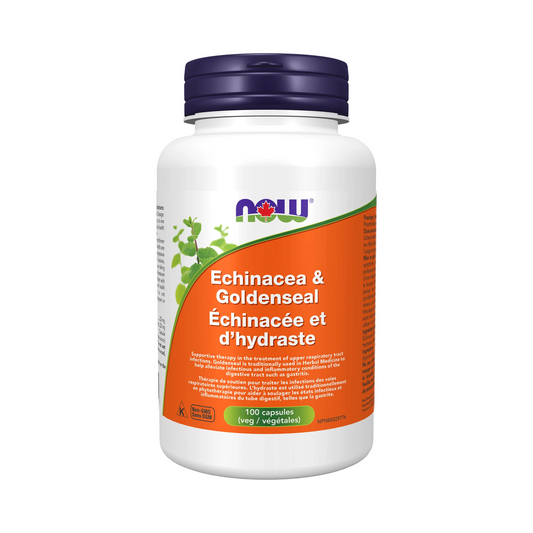 NOW Echinacea & Goldenseal 225mg 100 Capsules