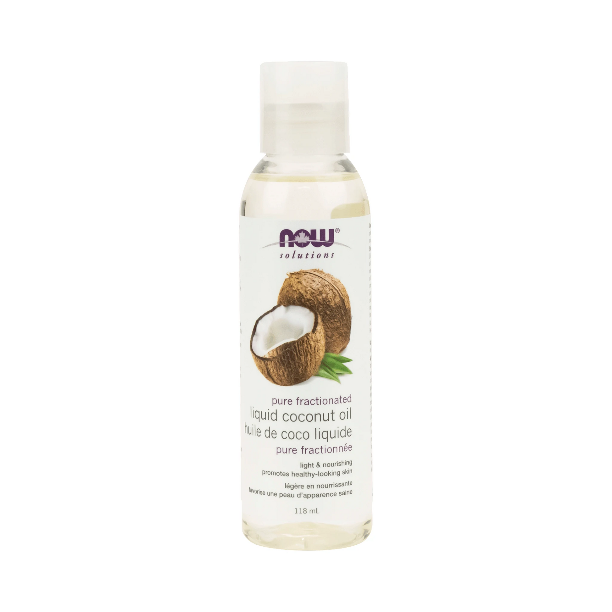 NOW Fractionated Liquid Coconut Oil 118mL