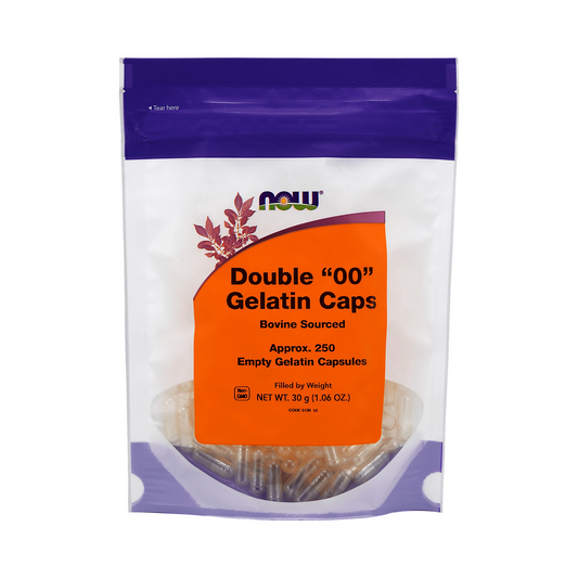 NOW Gelatin Size 00 250 Capsules