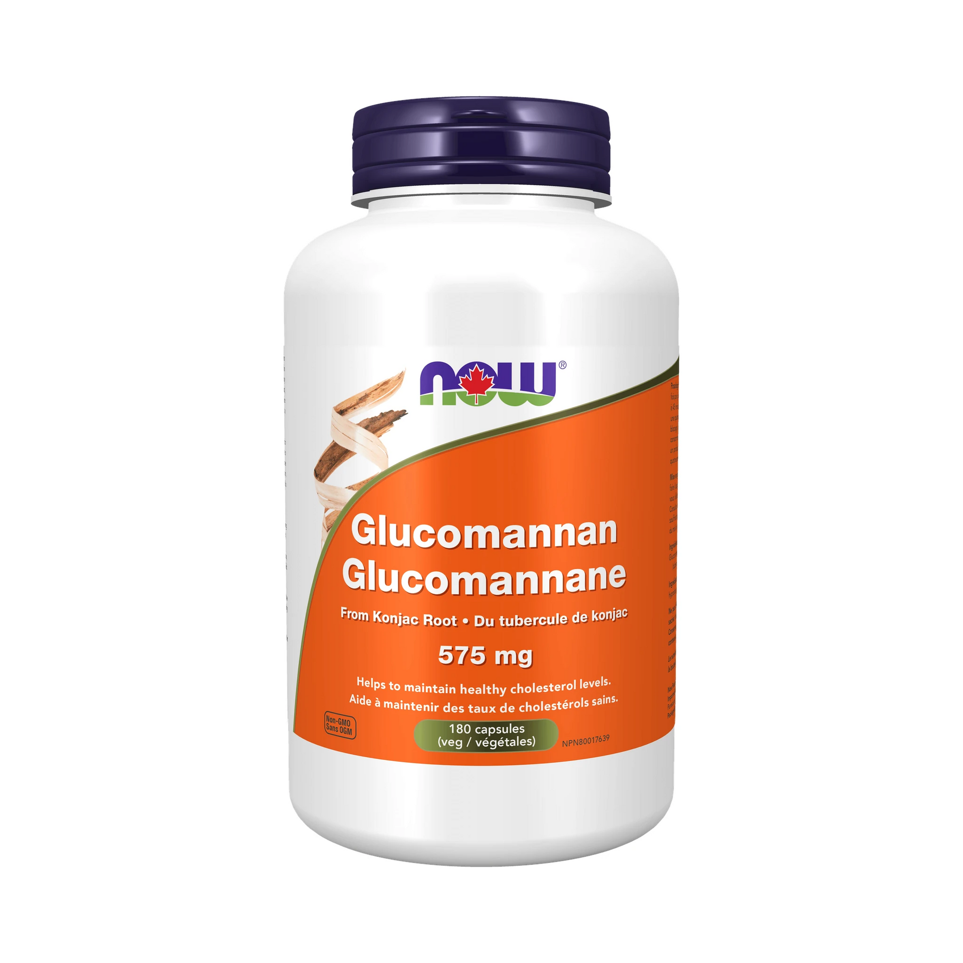 NOW Glucomannan 575mg 180 Capsules