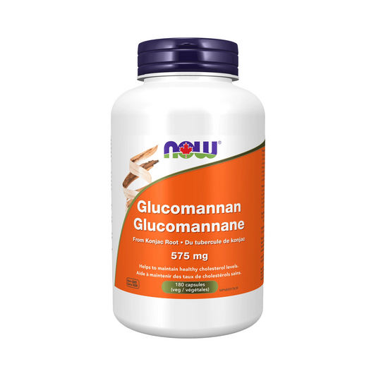 NOW Glucomannan 575mg 180 Capsules