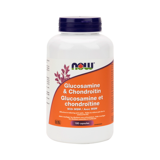 NOW Glucosamine, Chondroitin + MSM 180 Capsules