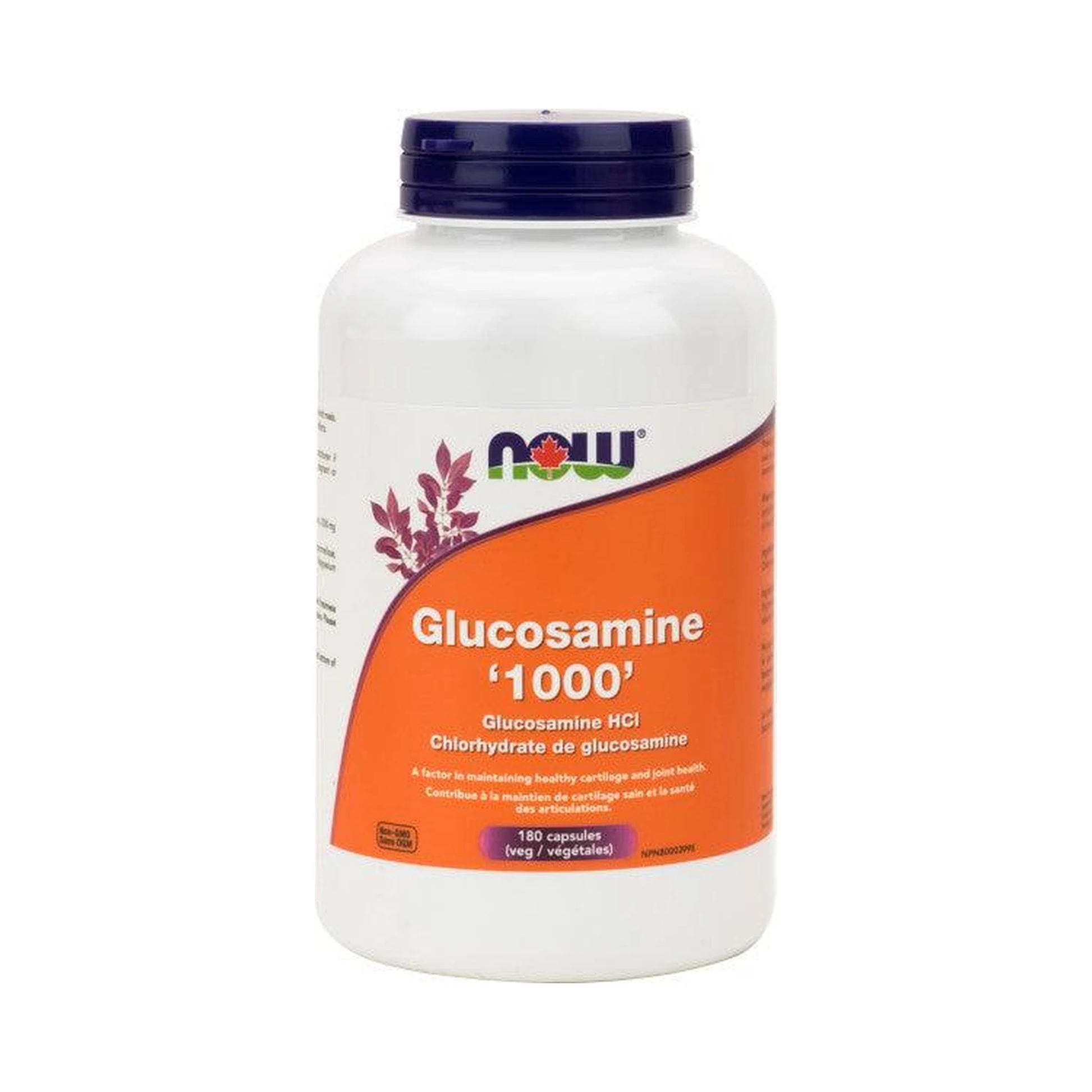 NOW Glucosamine HCL 1000mg 180 Veg Capsules