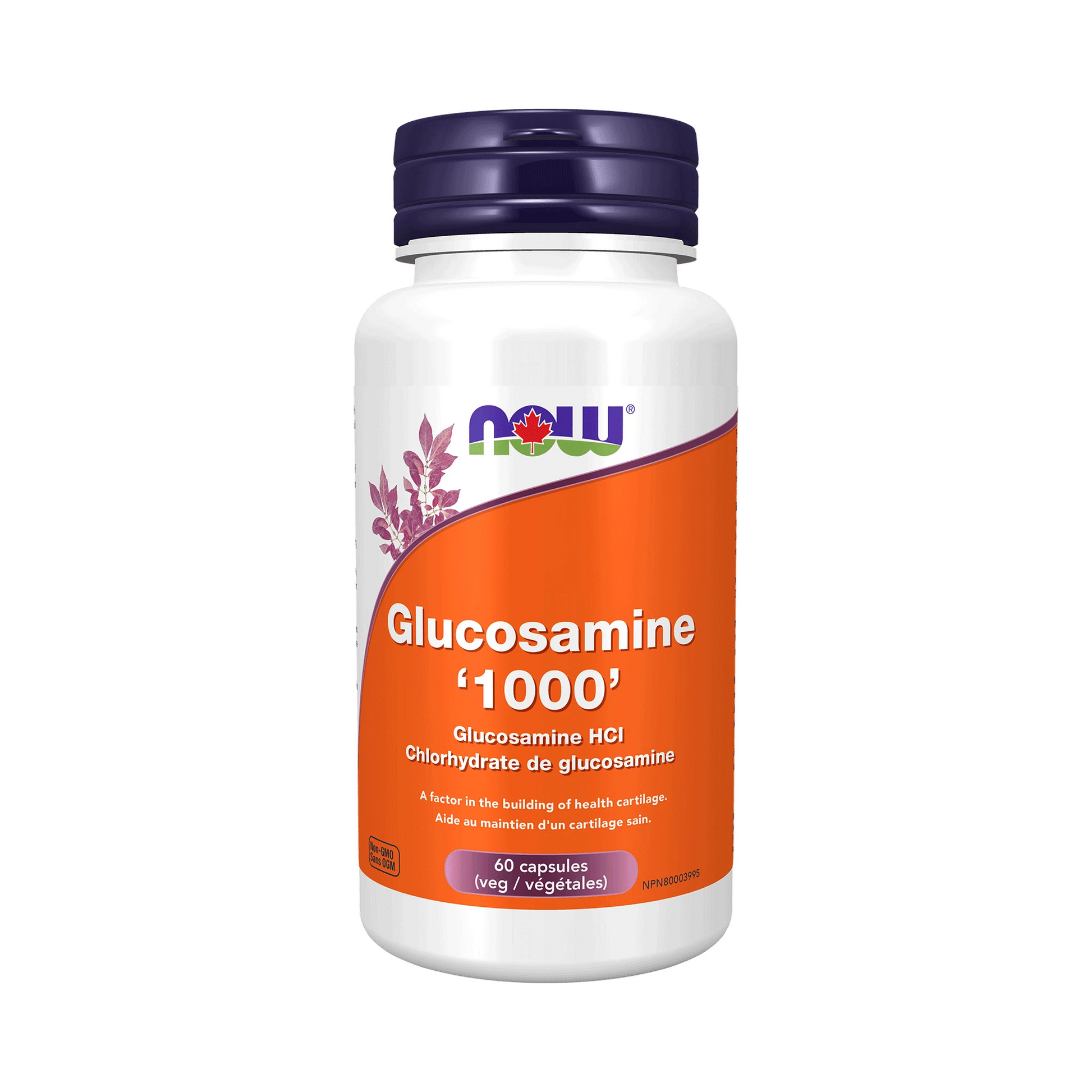 NOW Glucosamine HCL 1000mg 60 Veg Capsules