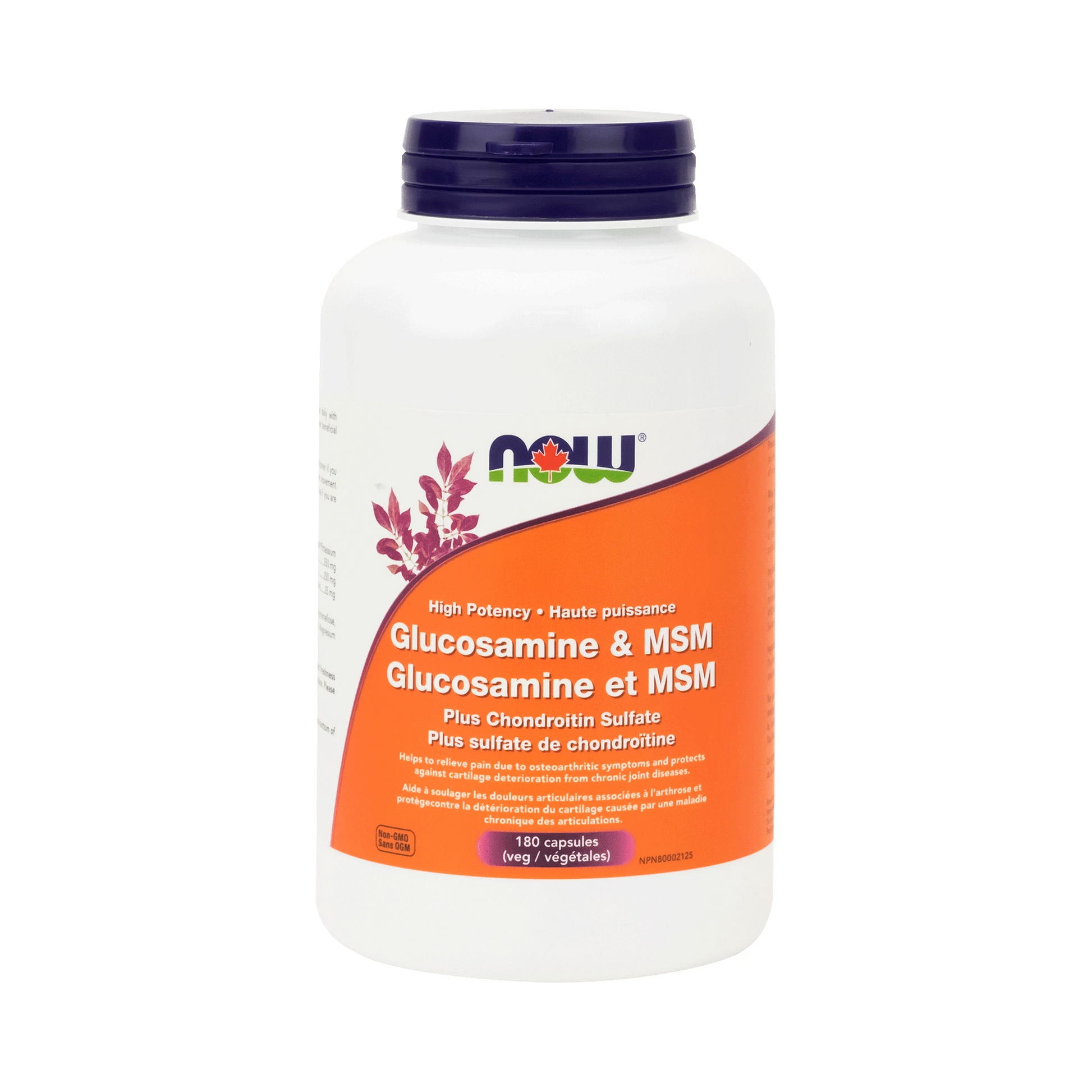 NOW Glucosamine & MSM 180 Veg Capsules