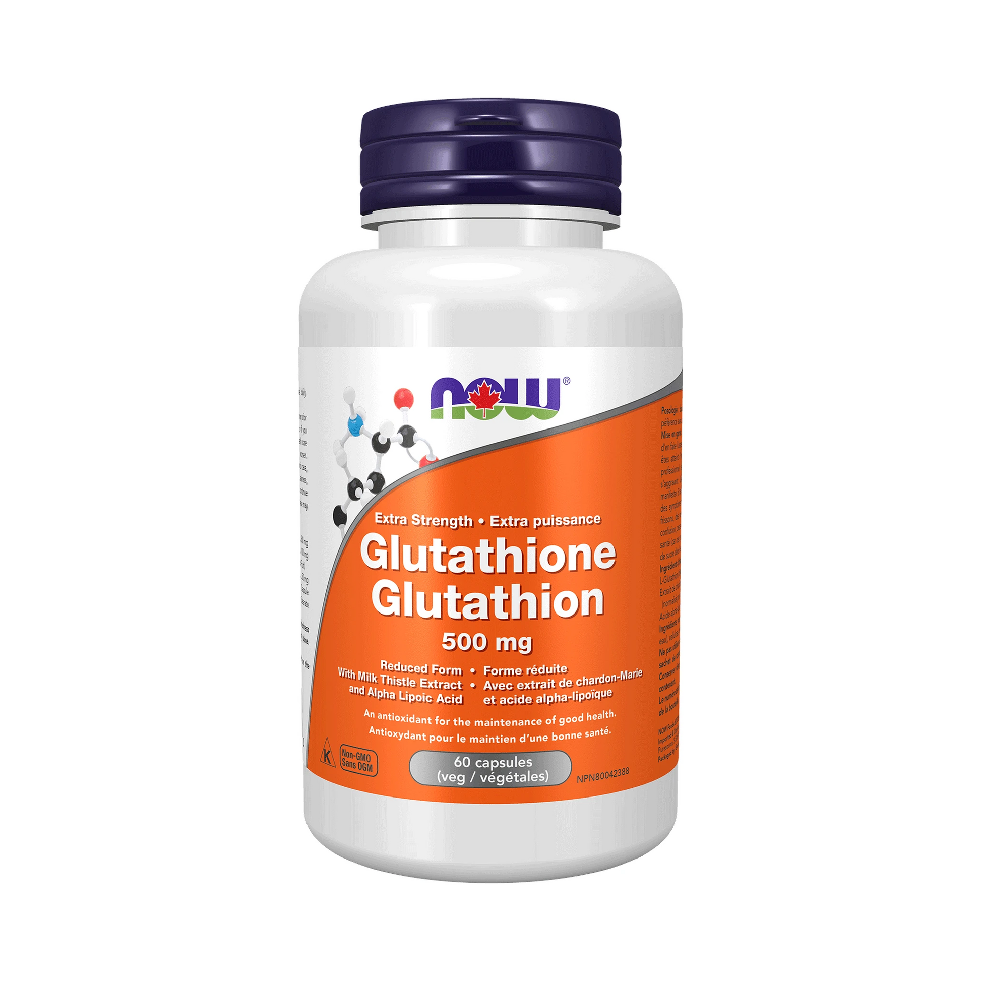NOW Glutathione 500mg 60 Veg Capsules