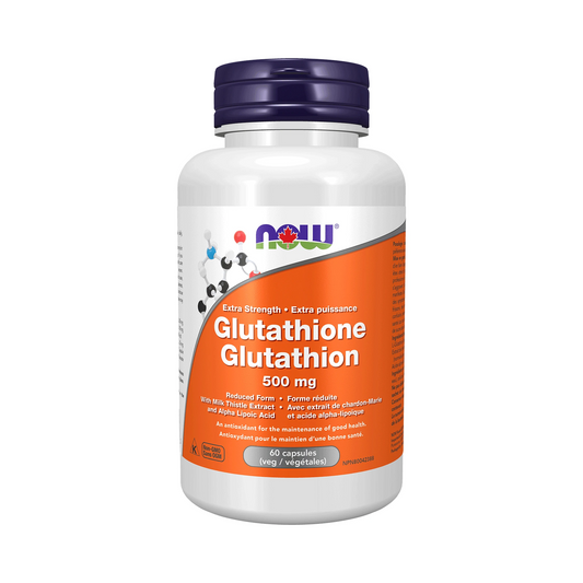 NOW Glutathione 500mg 60 Veg Capsules