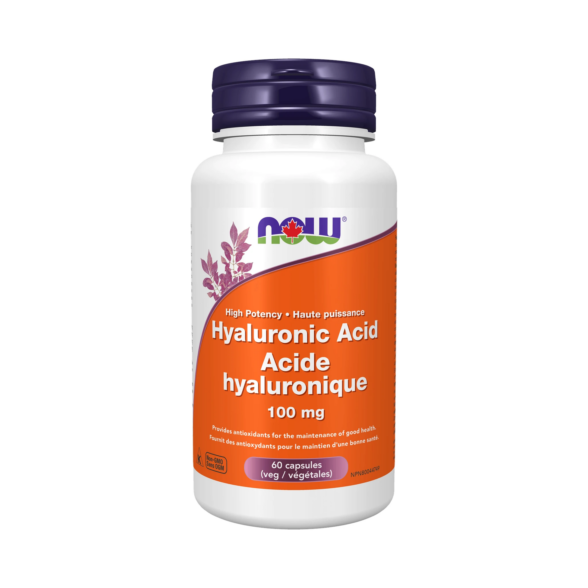NOW Hyaluronic Acid 100mg 60 Veg Capsules