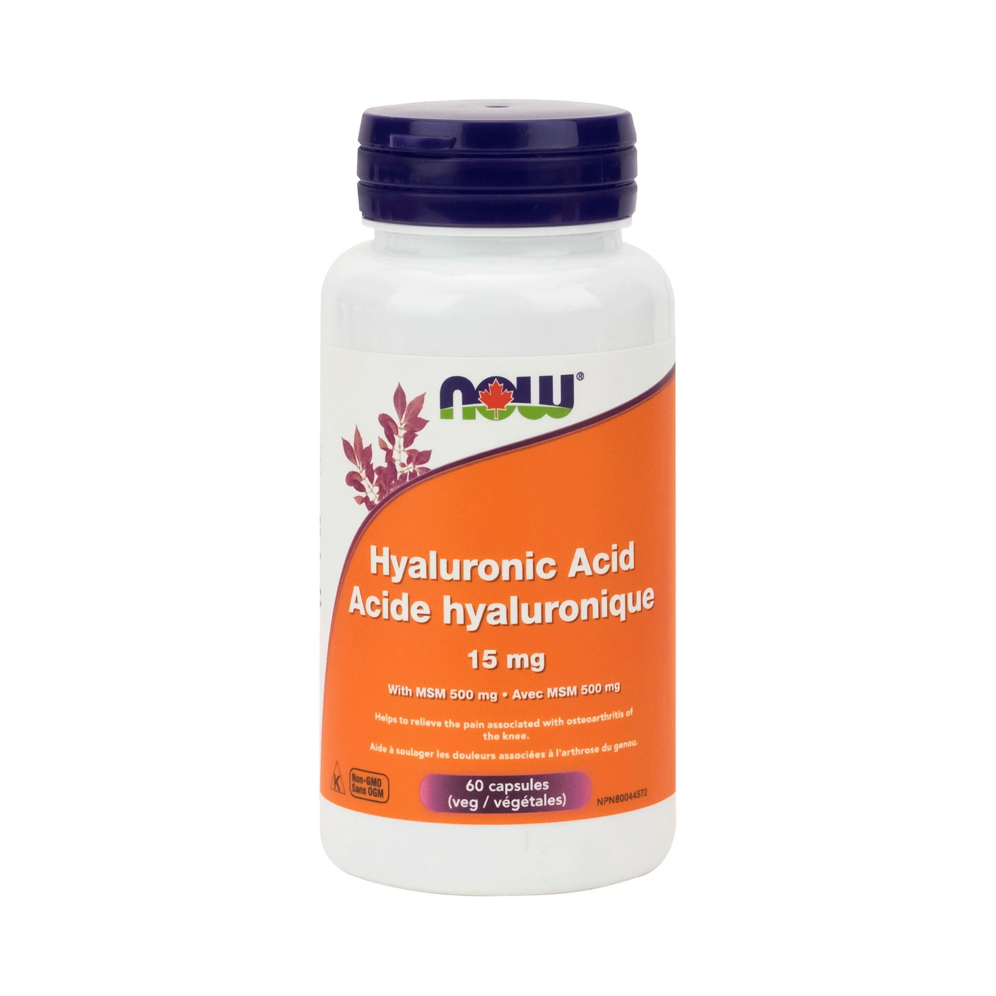 NOW Hyaluronic Acid 15mg 60 Veg Capsules