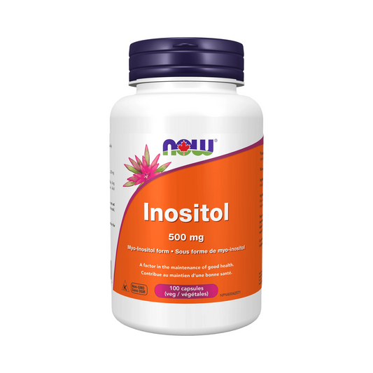 NOW Inositol 500mg 100 Veg Capsules