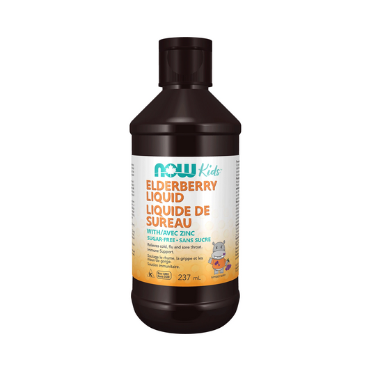 NOW Kids Elderberry Liquid with Zinc 237mL