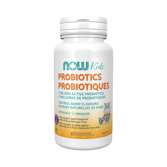 NOW Kids Probiotic 2 Billion 60 Chewable Tablets