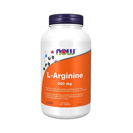 NOW L-Arginine 500mg 250 Capsules