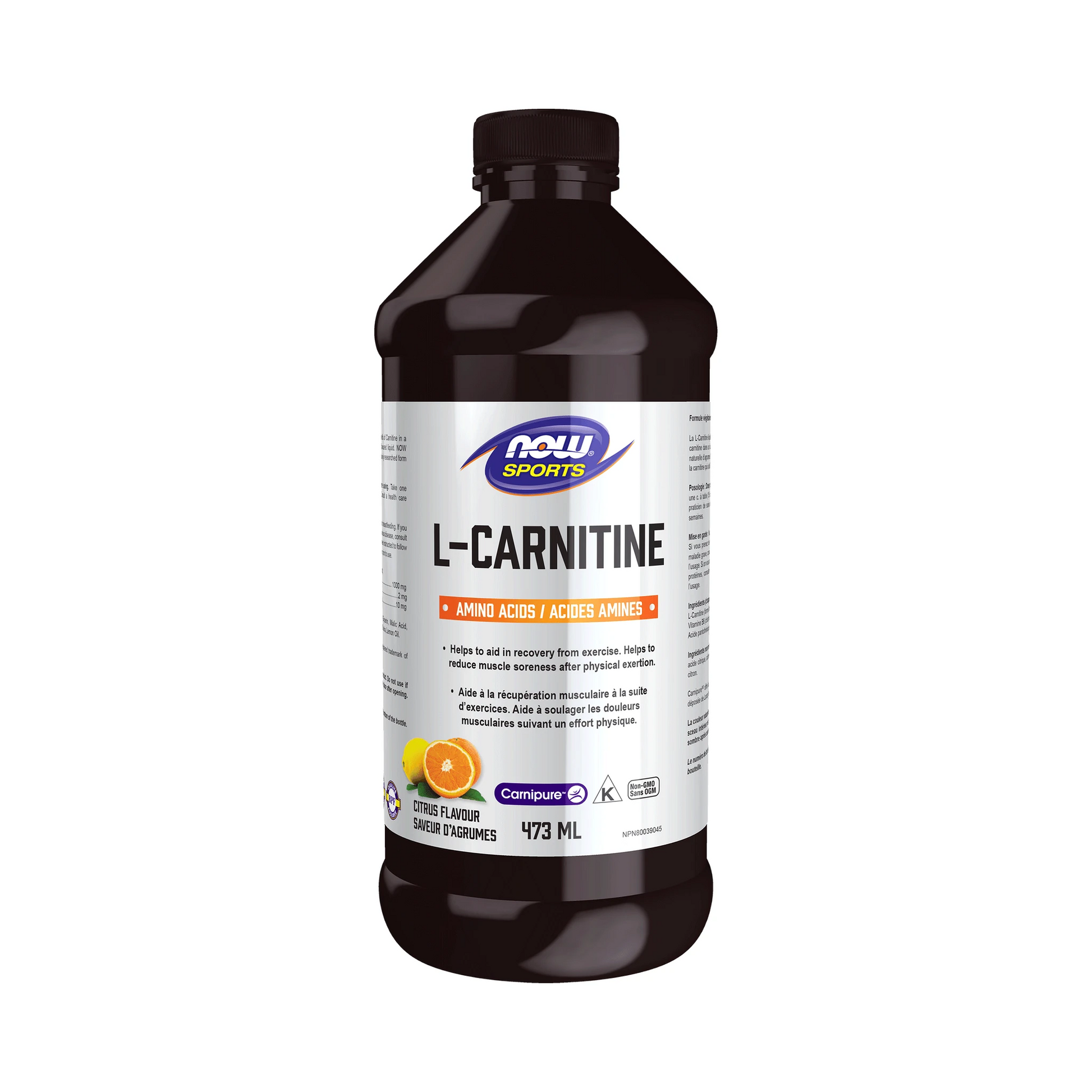 NOW L-Carnitine Liquid Citrus Flavour 473mL