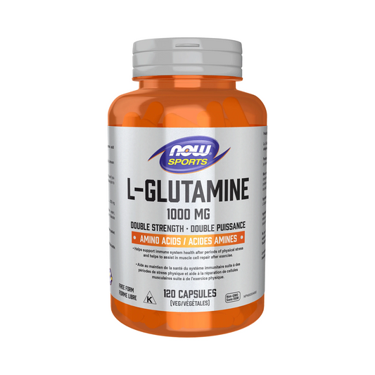NOW L-Glutamine 1000mg Free Form 120 Capsules