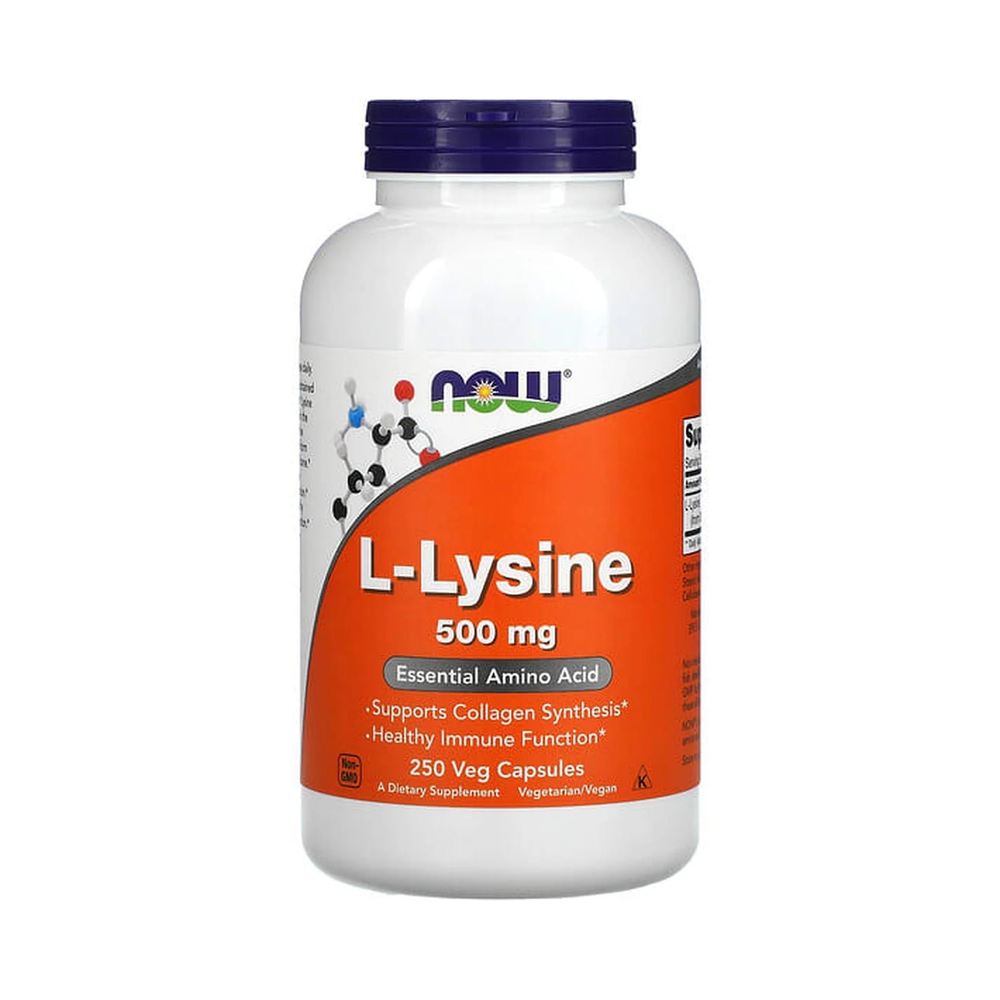 NOW L-Lysine 500mg 250 Capsules