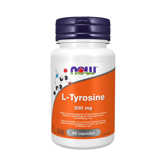 NOW L-Tyrosine 500mg 60 Capsules