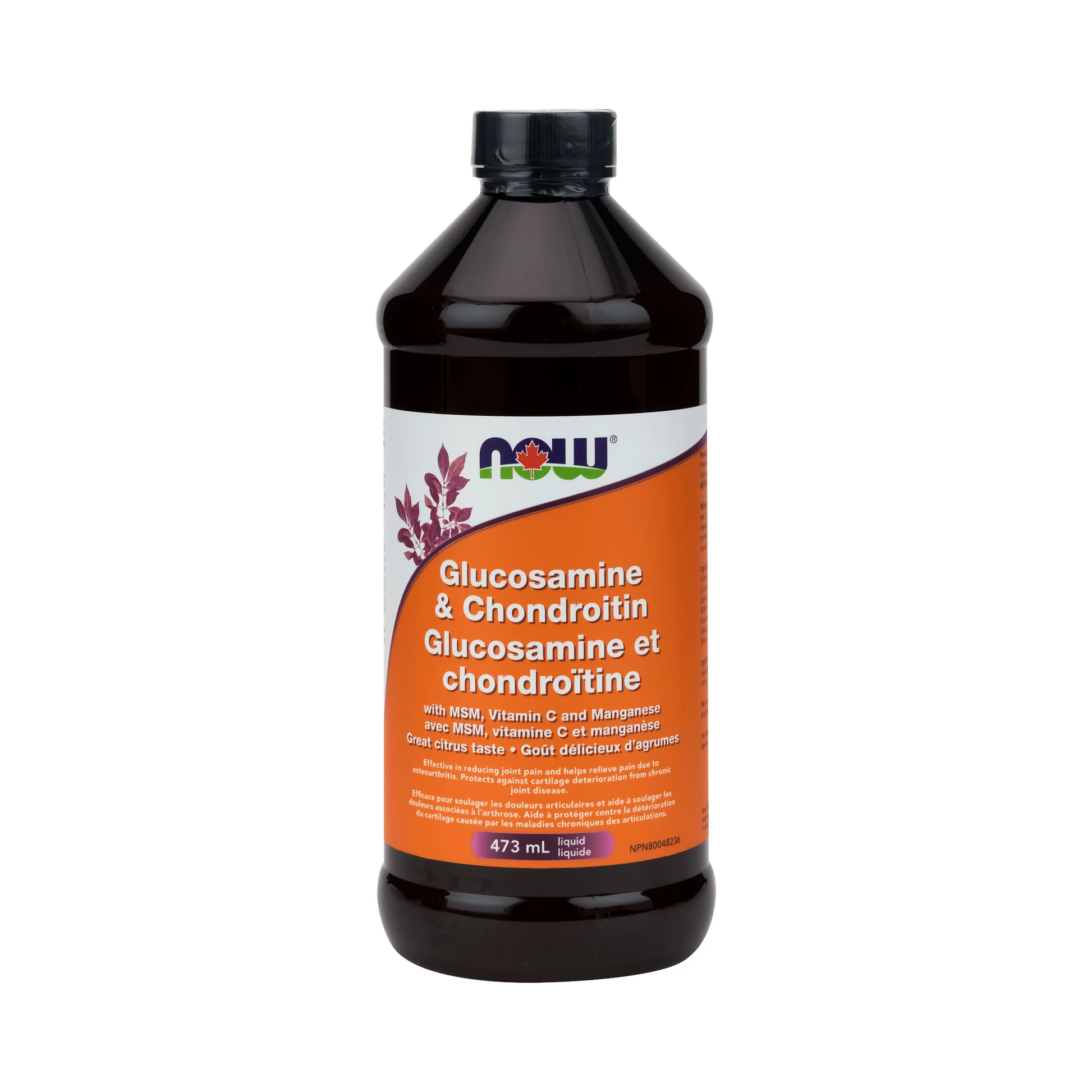 NOW Liquid Glucosamine + Chondroitin + MSM 473mL