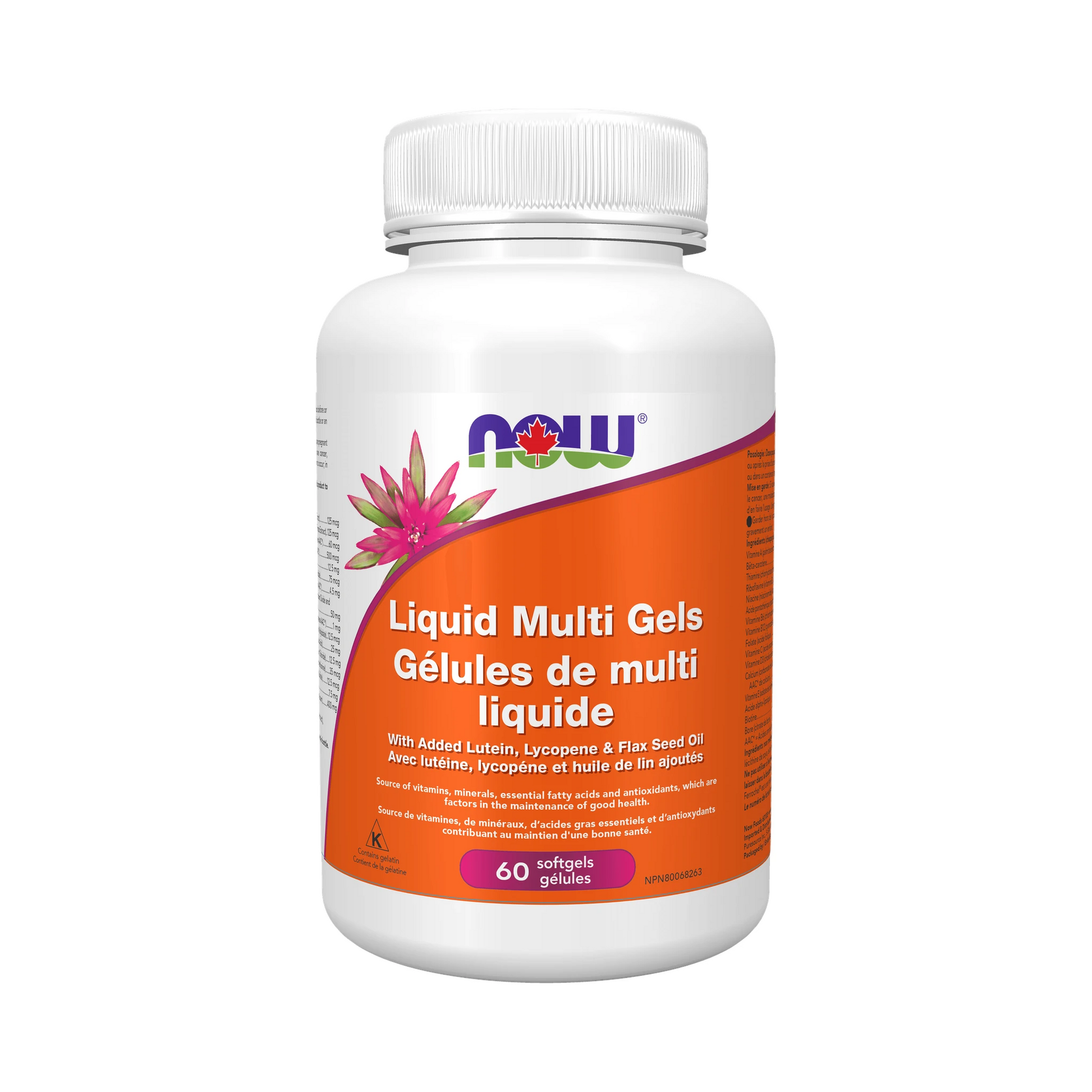 NOW Liquid Multi Gels with Flax Oil 60 Softgels