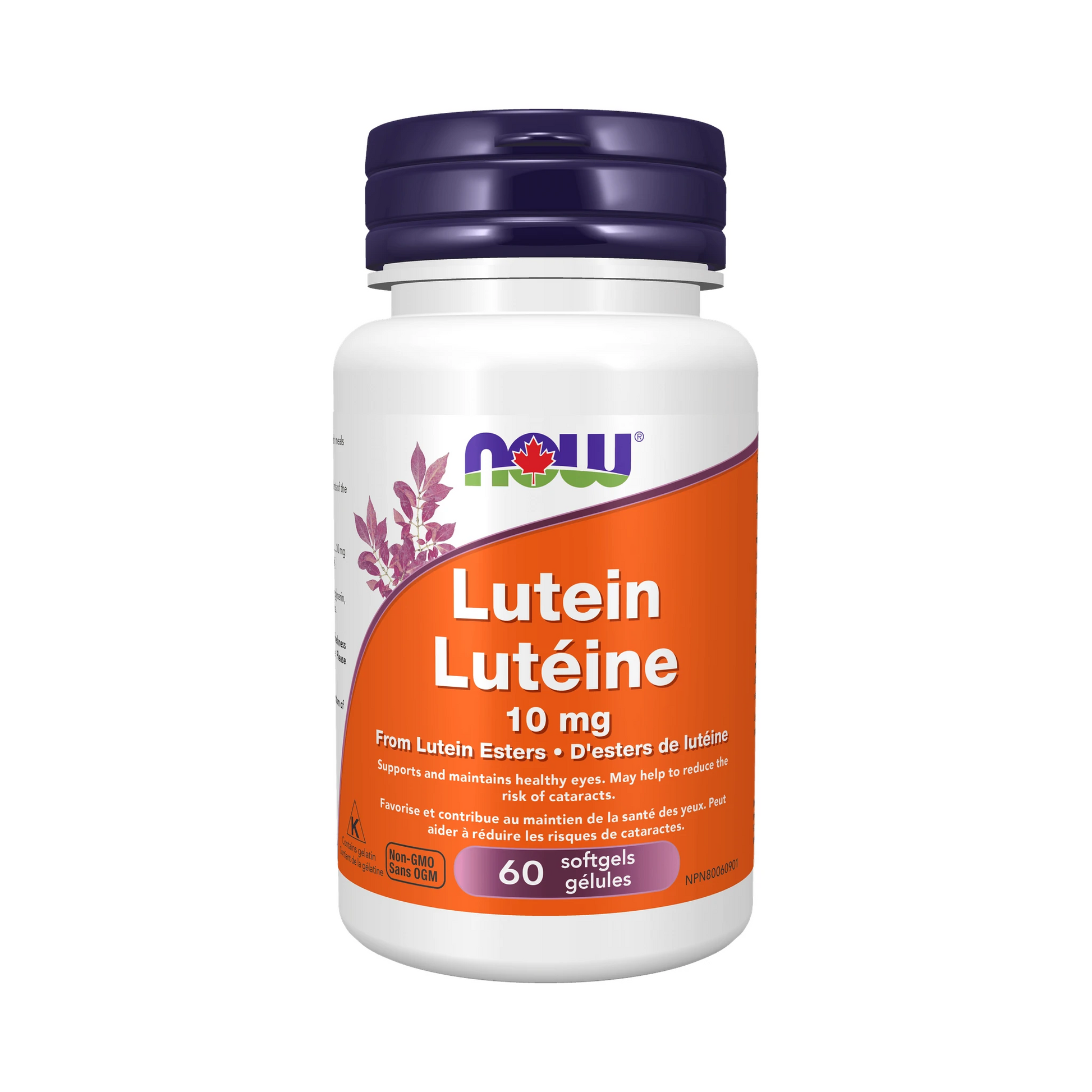 NOW Lutein 10mg (from Lutein Esters) 60 Softgels