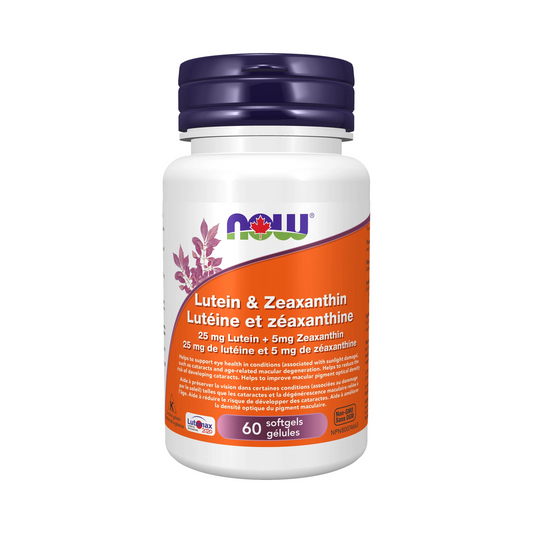 NOW Lutein 25mg and Zeaxanthin 5mg 60 Softgels