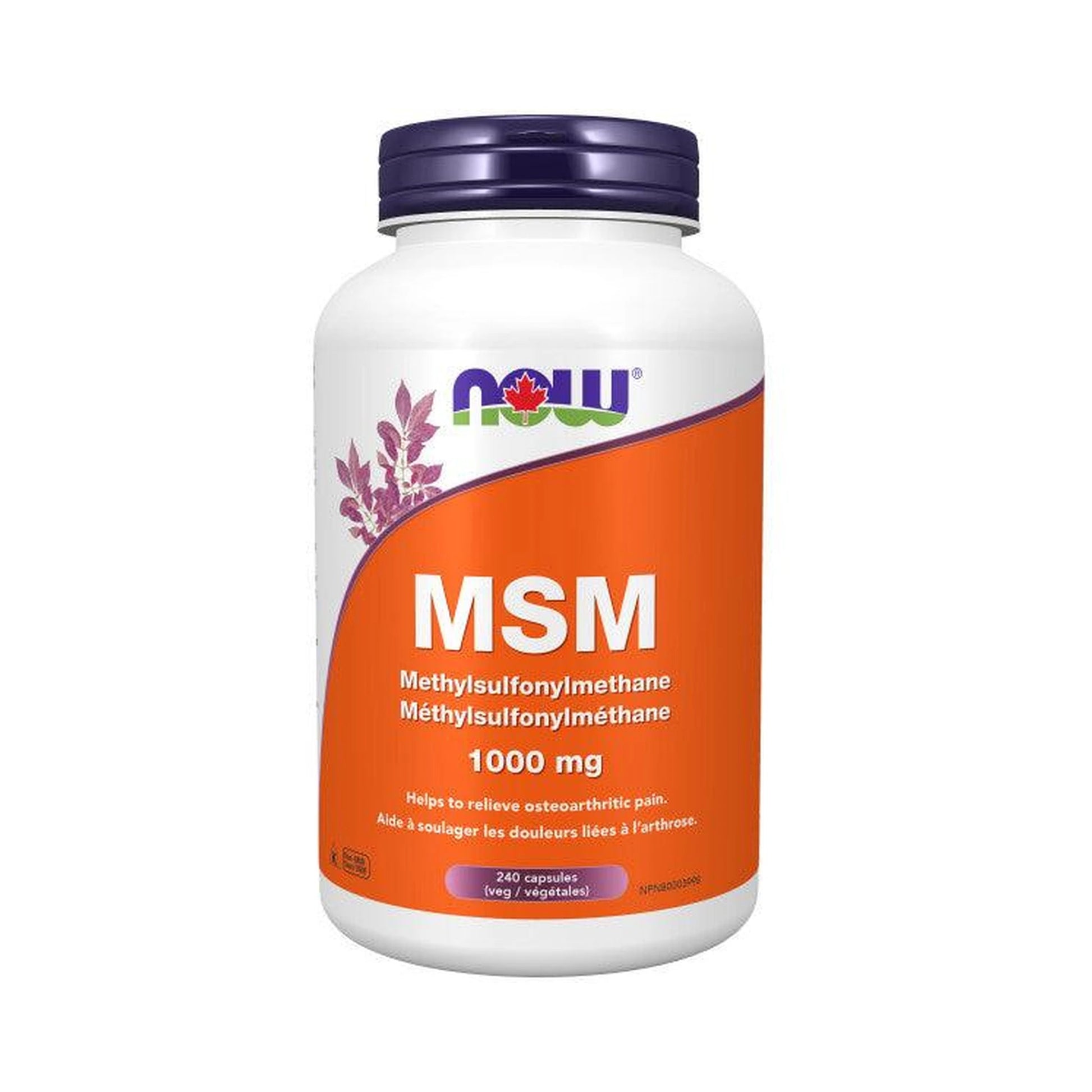 NOW MSM 1000mg 240 Capsules