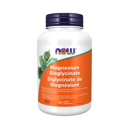 NOW Magnesium Bisglycinate 100mg 180 Tablets