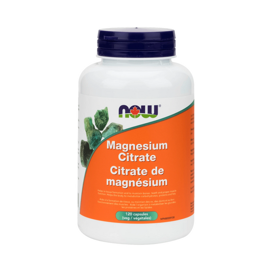 NOW Magnesium Citrate 133mg 120 Veg Capsules