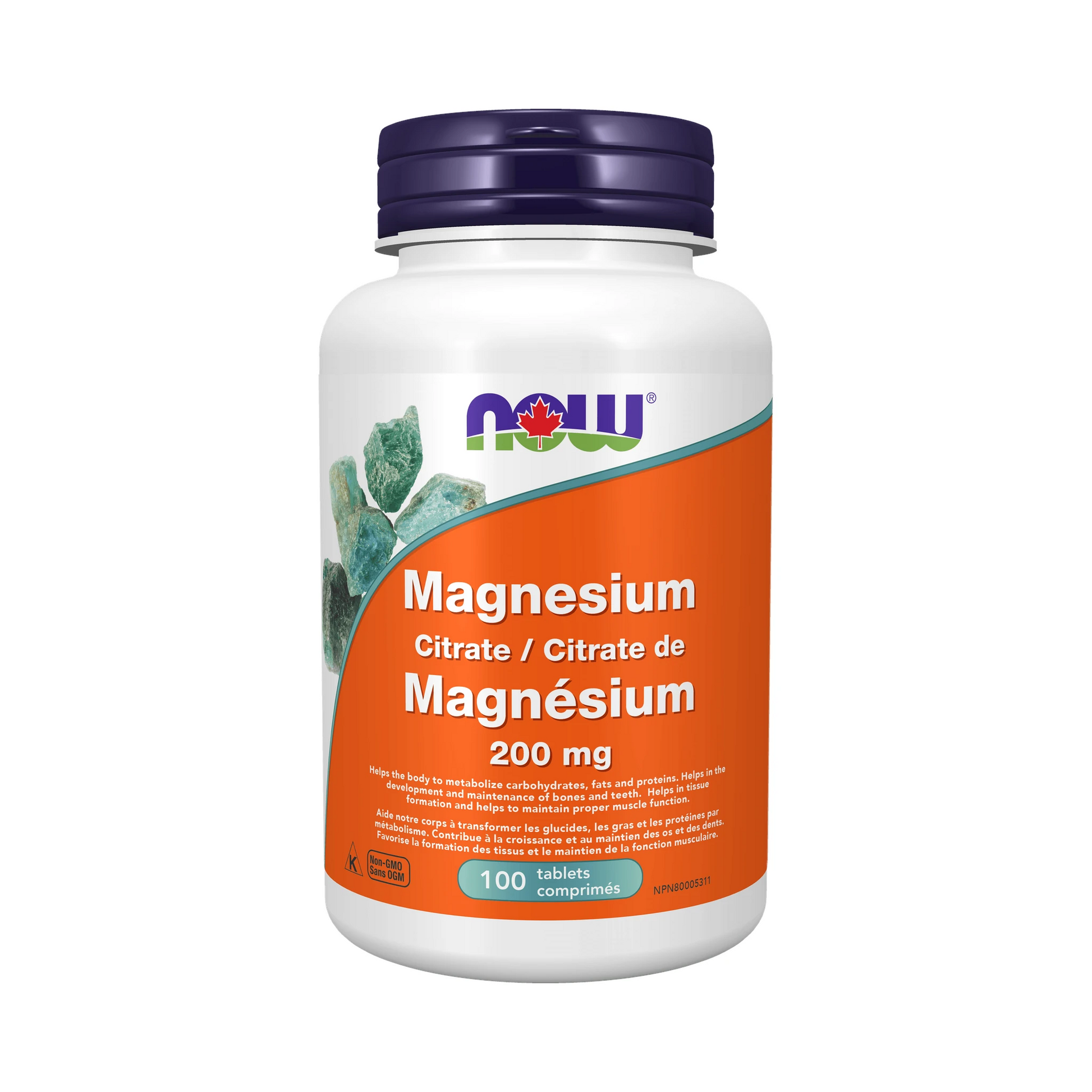 NOW Magnesium Citrate 200mg 100 Tablets