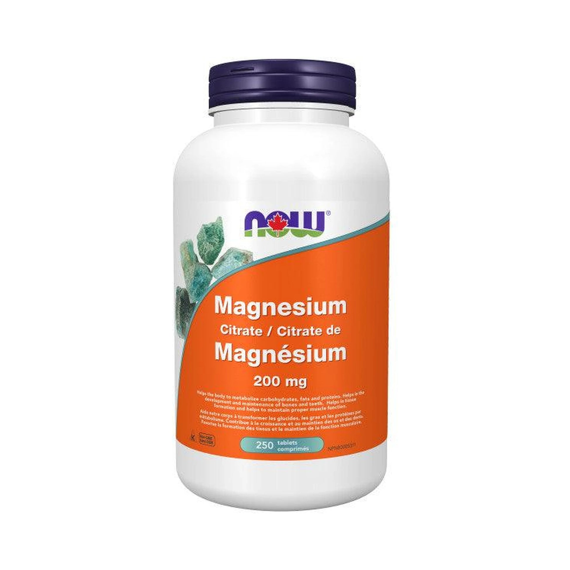 NOW Magnesium Citrate 200mg 250 Tablets