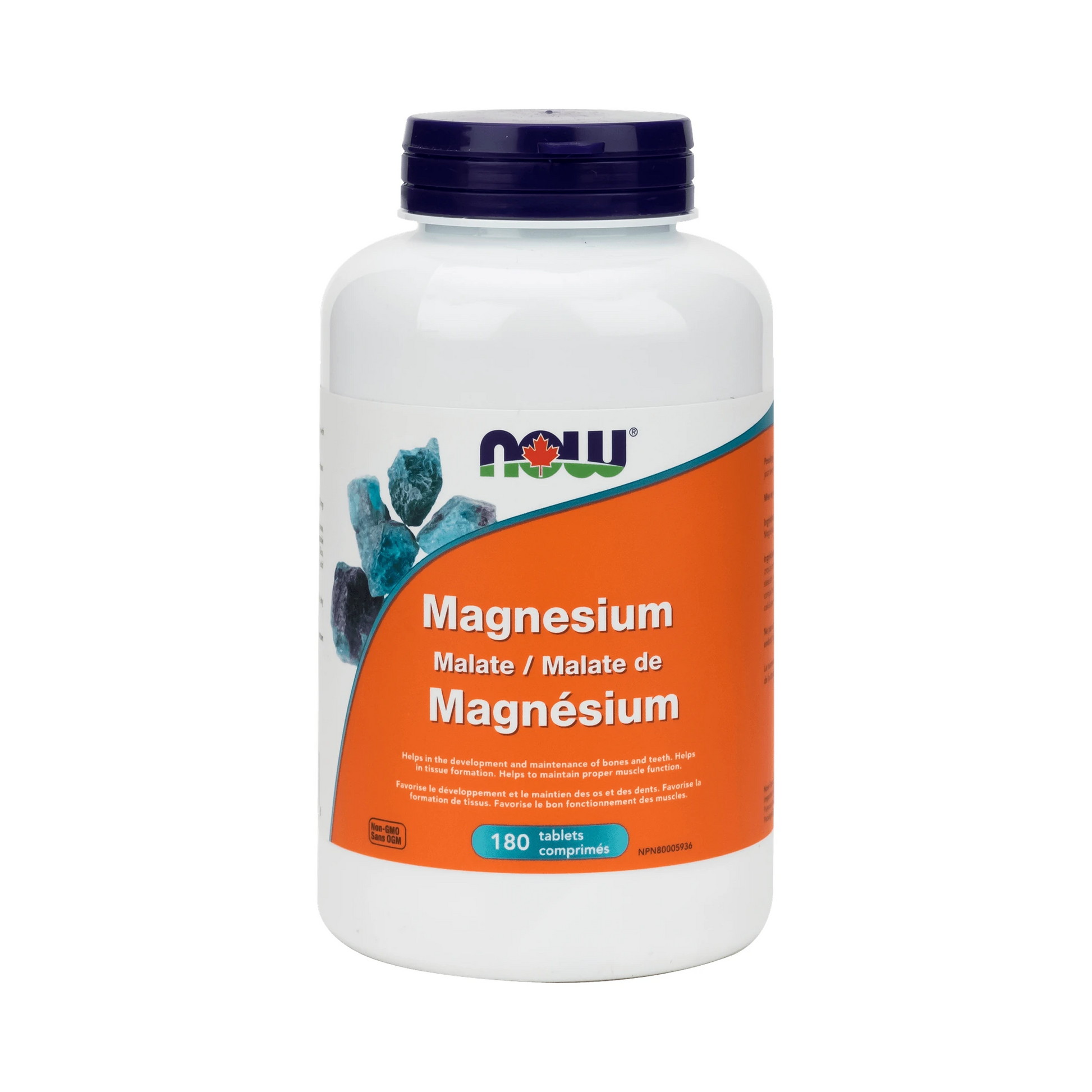 NOW Magnesium Malate 180 Tablets