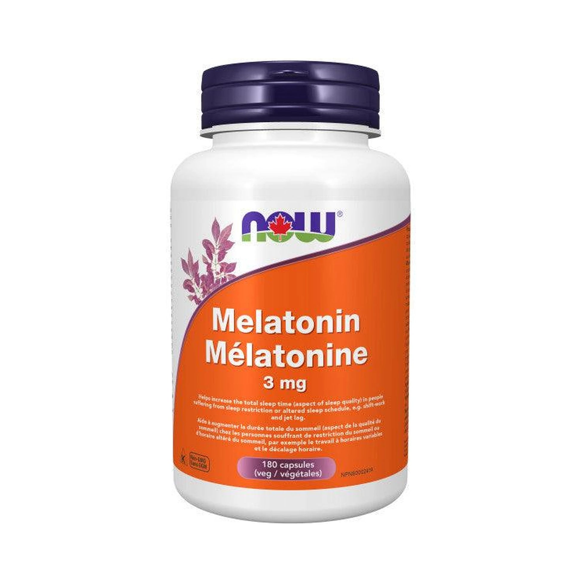 NOW Melatonin 3mg 180 Veg Capsules