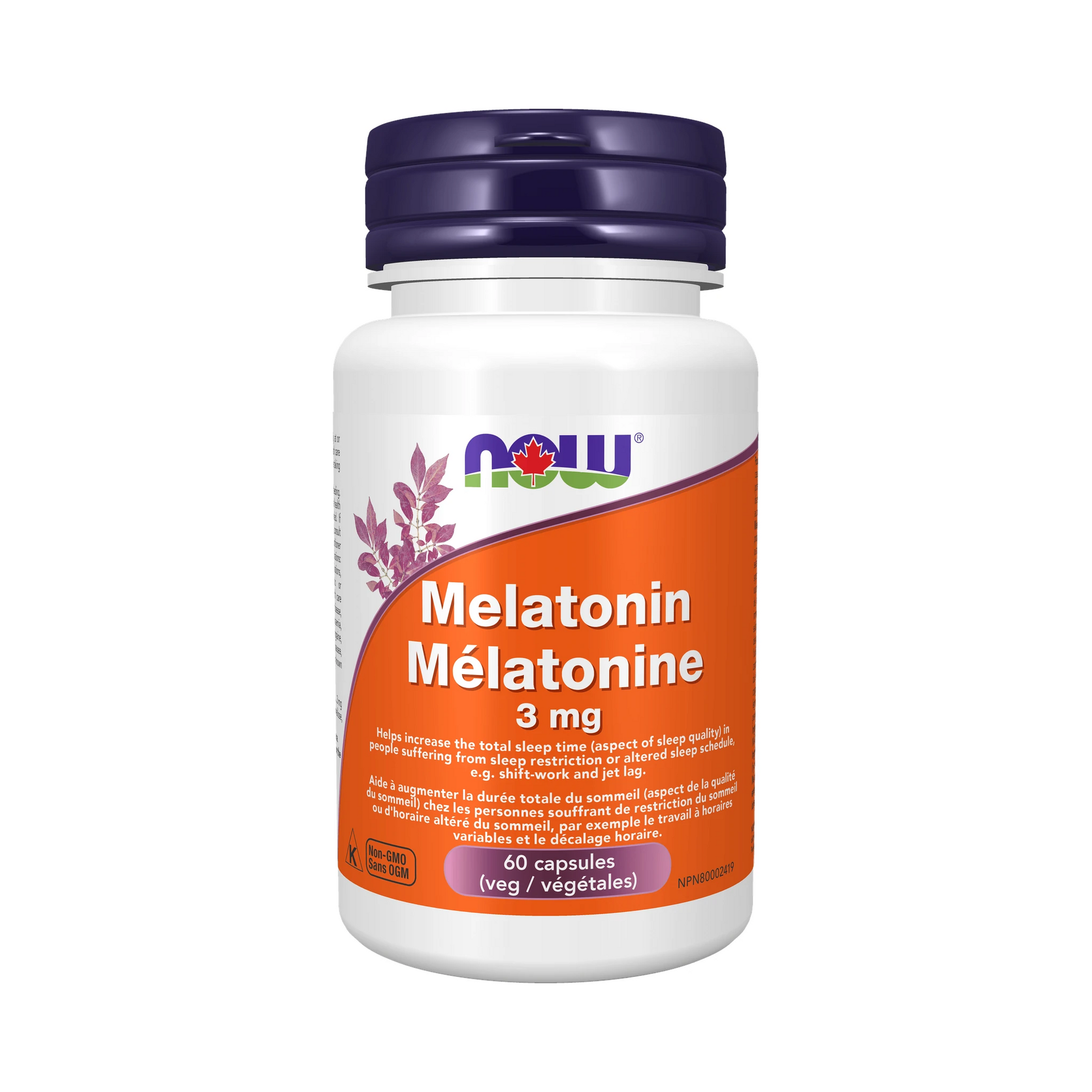 NOW Melatonin 3mg 60 Veg Capsules