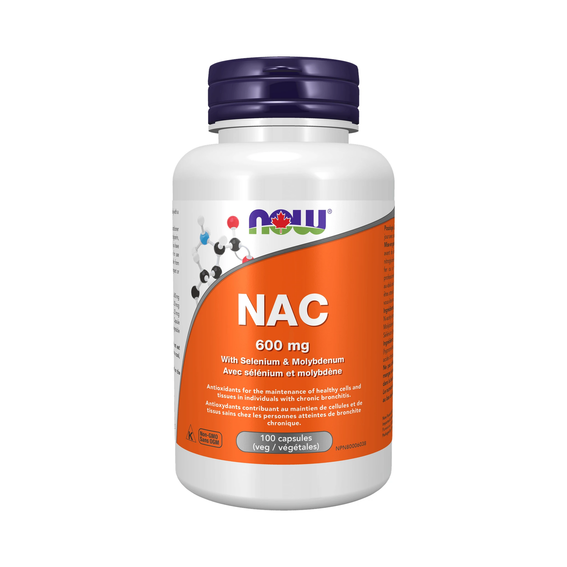 NOW NAC-Acetyl Cysteine 600mg 100 Veg Capsules
