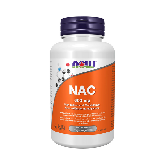 NOW NAC-Acetyl Cysteine 600mg 100 Veg Capsules