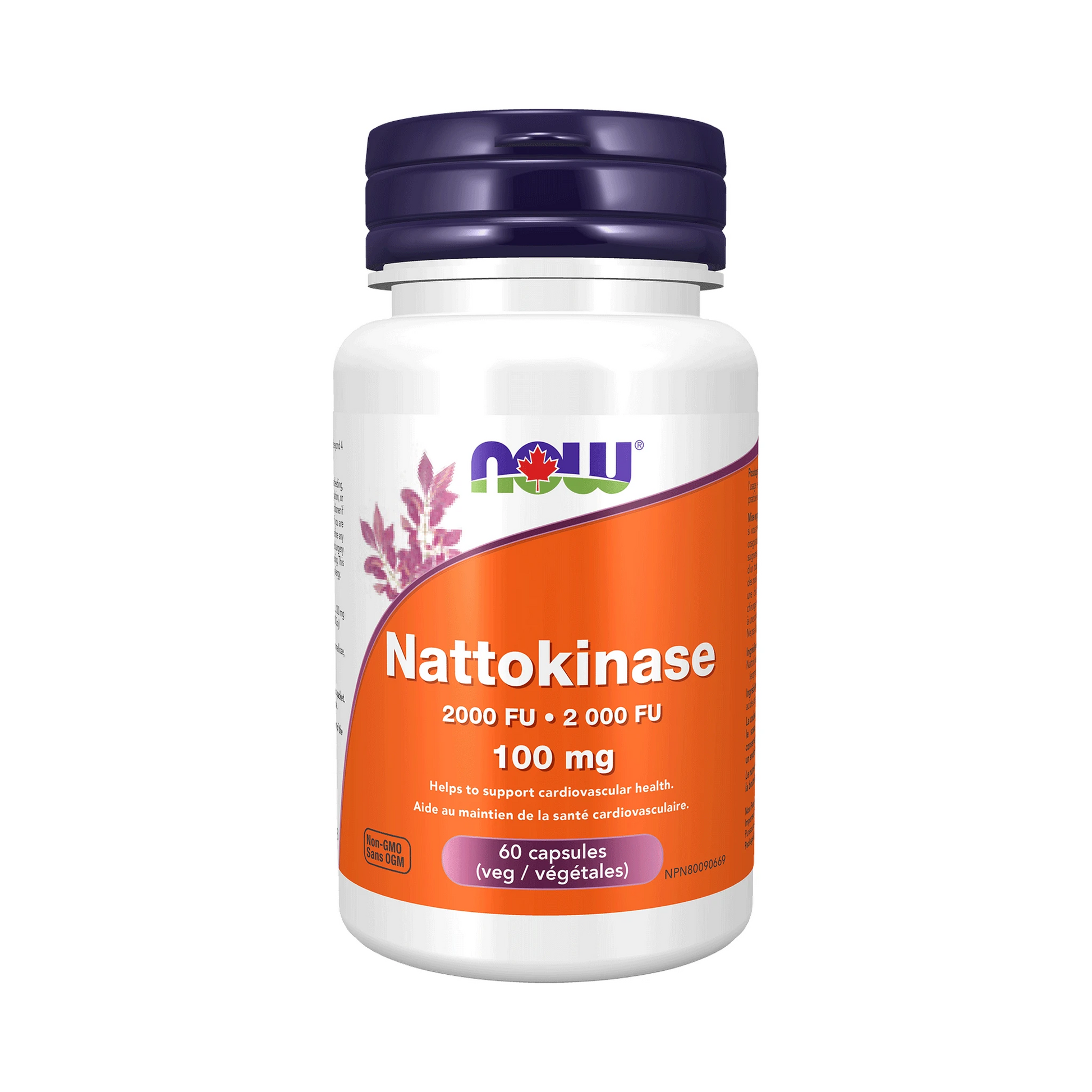 NOW Nattokinase 100mg 2000 FU 60 Veg Capsules