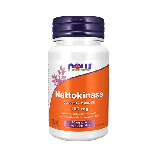 NOW Nattokinase 100mg 2000 FU 60 Veg Capsules