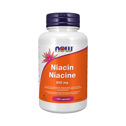 NOW Niacin 500mg 100 Capsules