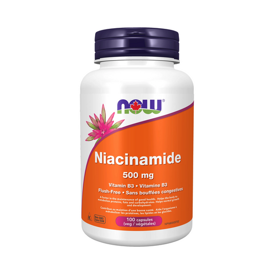 NOW Niacinamide 500mg 100 Capsules