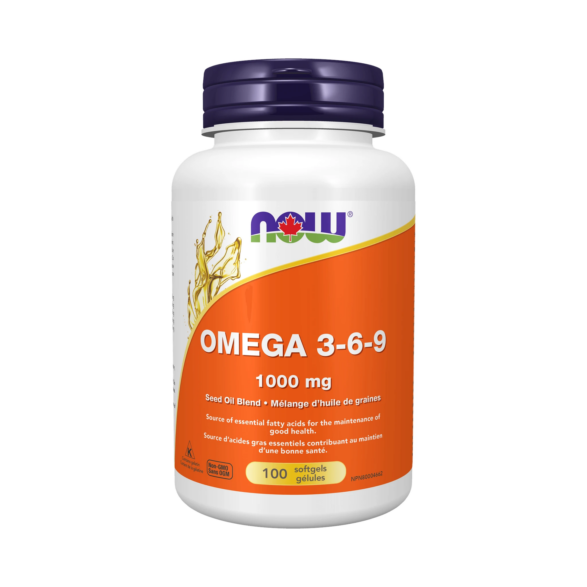 NOW Omega 3-6-9 1000mg 100 Softgels