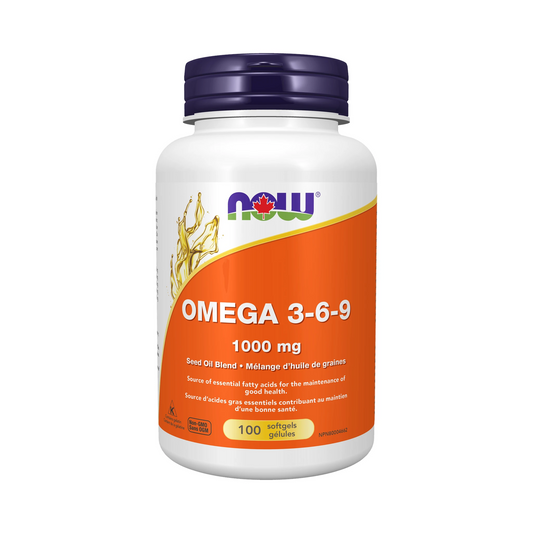 NOW Omega 3-6-9 1000mg 100 Softgels