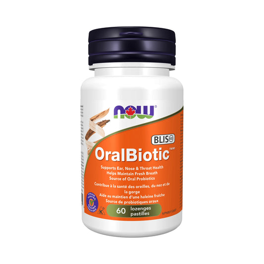NOW OralBiotic (ear/nose/throat) Probiotic 60 Lozenges