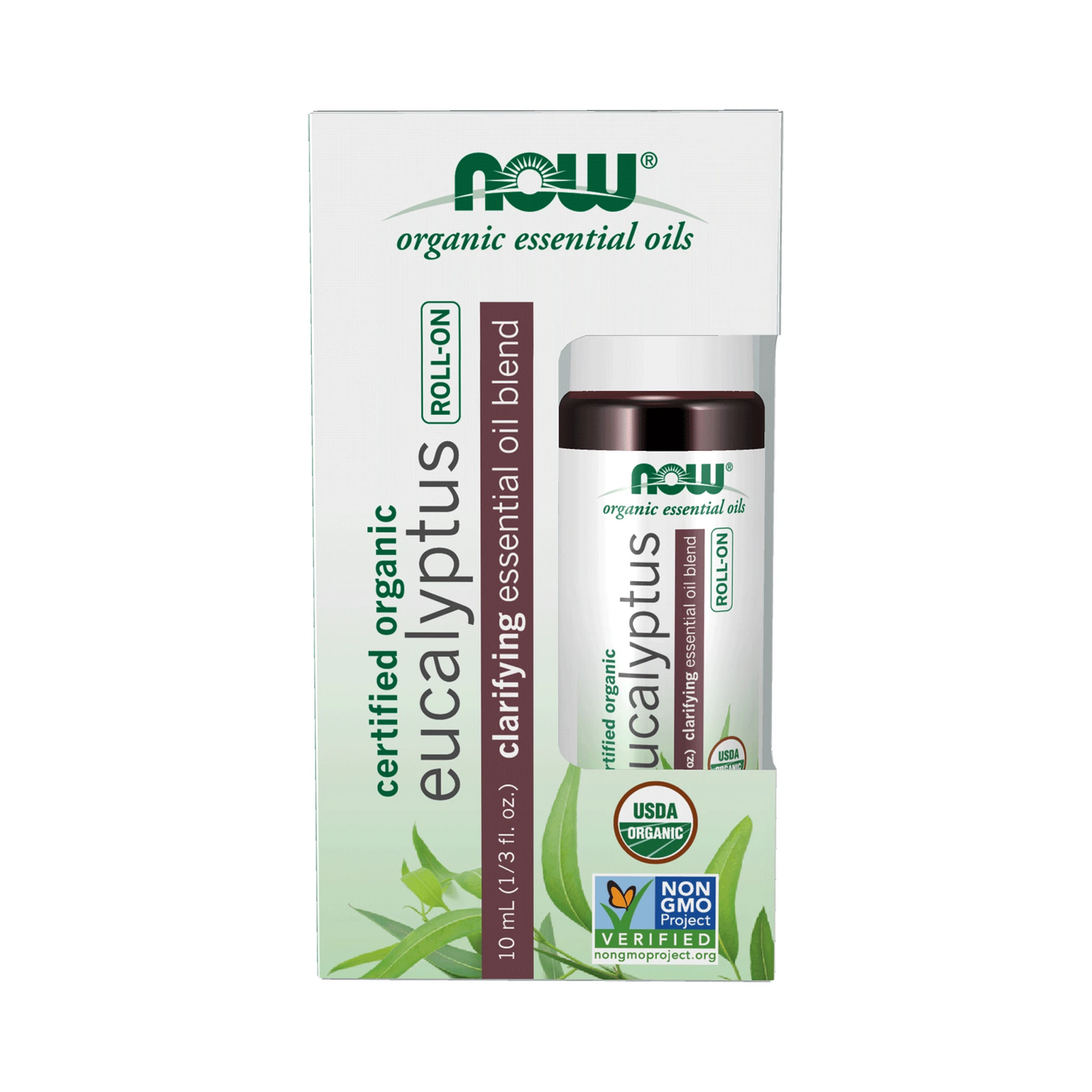 NOW Organic Eucalyptus EO Roll-On 10mL